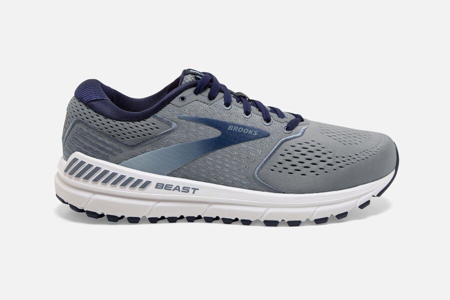 Brooks Beast \'20 Road Running Shoes Mens Grey 087253-YKT
